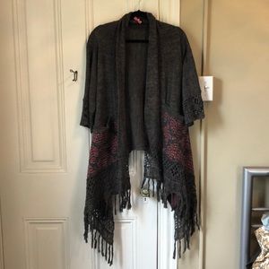 Anthropologie crochet cardigan